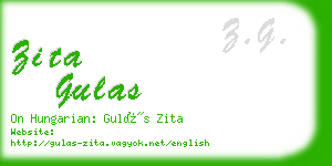 zita gulas business card